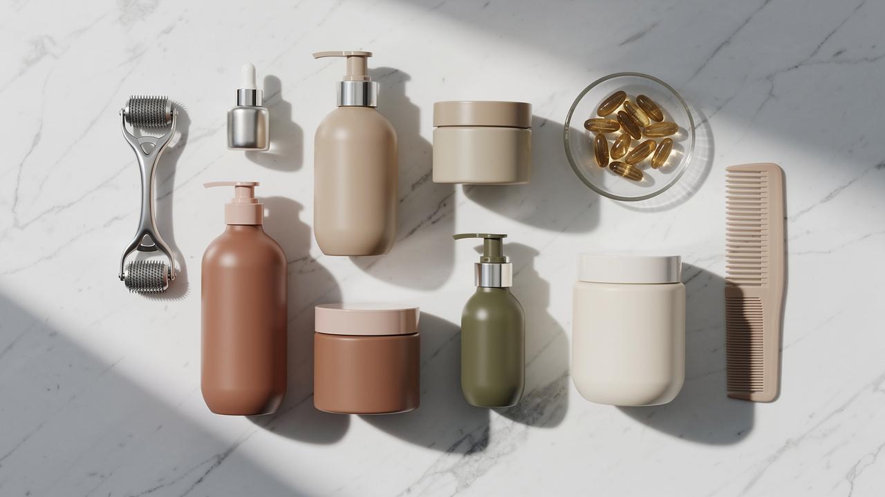 Produits complémentaires pour soins capillaires complets